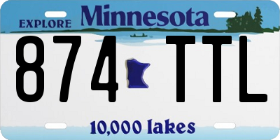 MN license plate 874TTL