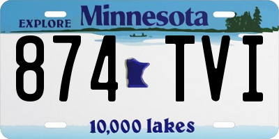 MN license plate 874TVI