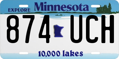 MN license plate 874UCH