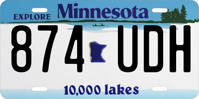 MN license plate 874UDH