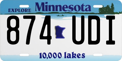 MN license plate 874UDI