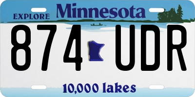 MN license plate 874UDR