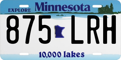 MN license plate 875LRH