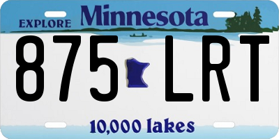 MN license plate 875LRT