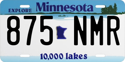 MN license plate 875NMR