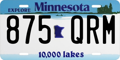 MN license plate 875QRM