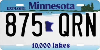 MN license plate 875QRN
