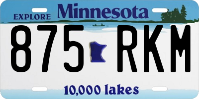 MN license plate 875RKM