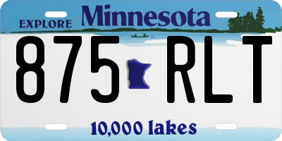 MN license plate 875RLT