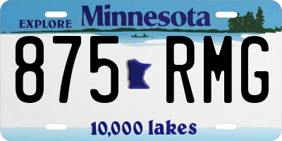 MN license plate 875RMG