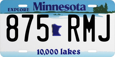MN license plate 875RMJ