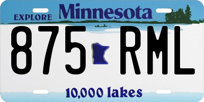 MN license plate 875RML