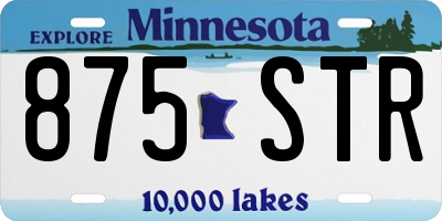 MN license plate 875STR