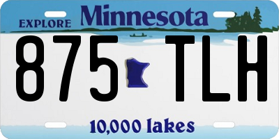MN license plate 875TLH