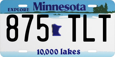 MN license plate 875TLT