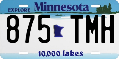 MN license plate 875TMH