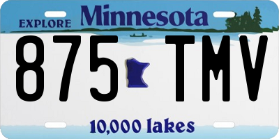 MN license plate 875TMV