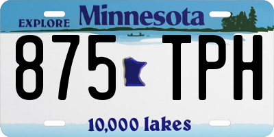 MN license plate 875TPH