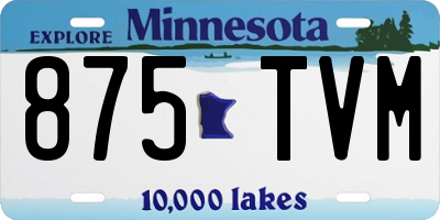 MN license plate 875TVM