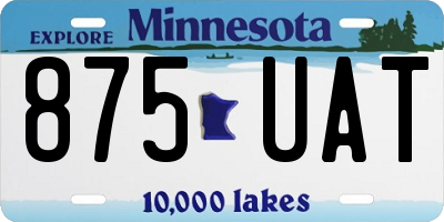 MN license plate 875UAT