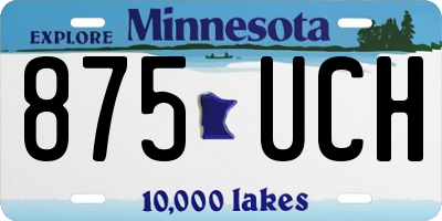 MN license plate 875UCH