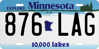 MN license plate 876LAG