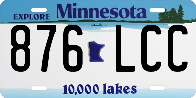 MN license plate 876LCC