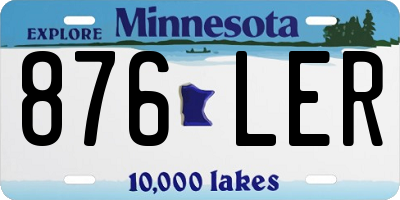 MN license plate 876LER