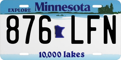 MN license plate 876LFN