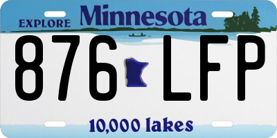 MN license plate 876LFP