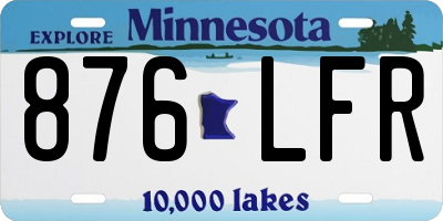 MN license plate 876LFR