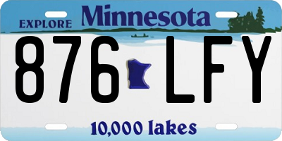 MN license plate 876LFY