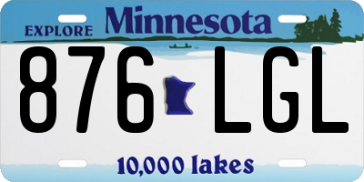 MN license plate 876LGL