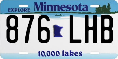 MN license plate 876LHB