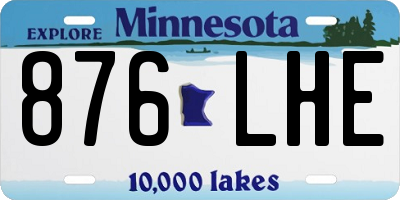 MN license plate 876LHE