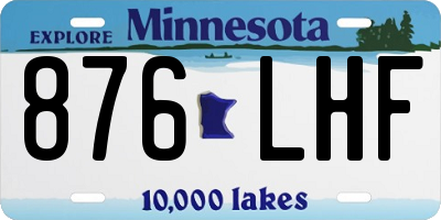 MN license plate 876LHF