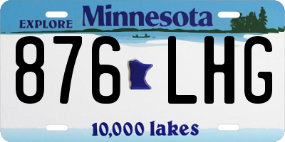 MN license plate 876LHG
