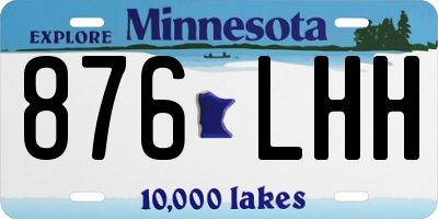MN license plate 876LHH