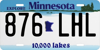 MN license plate 876LHL