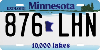 MN license plate 876LHN
