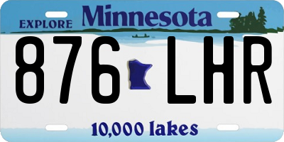 MN license plate 876LHR