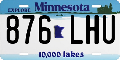 MN license plate 876LHU