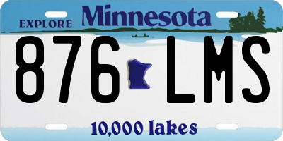 MN license plate 876LMS