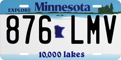MN license plate 876LMV