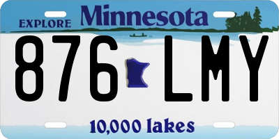 MN license plate 876LMY