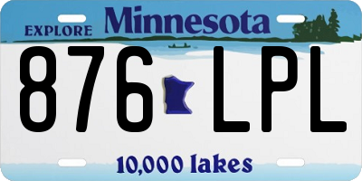 MN license plate 876LPL