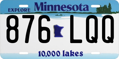 MN license plate 876LQQ