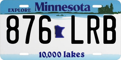 MN license plate 876LRB