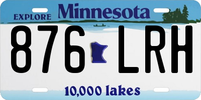 MN license plate 876LRH