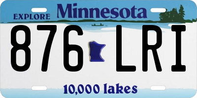MN license plate 876LRI